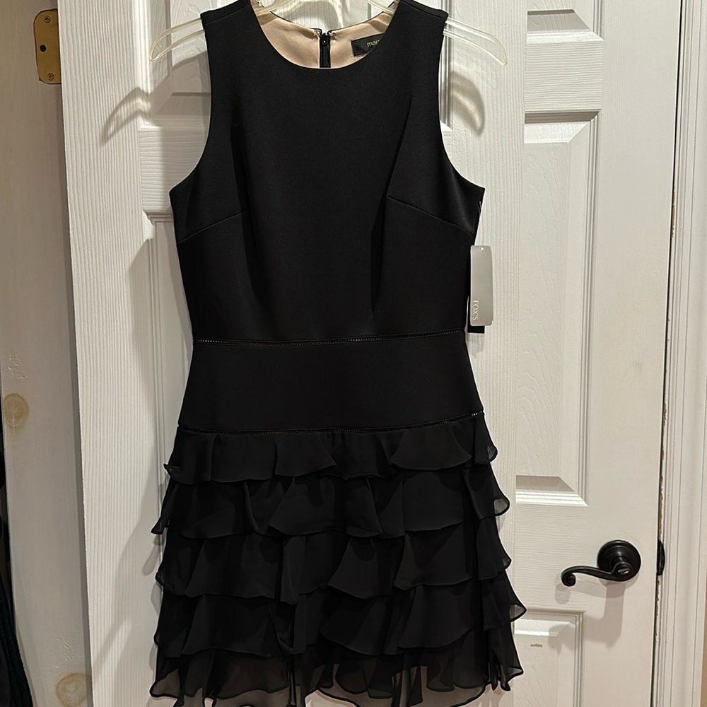 Maia short Black sleeveless dress